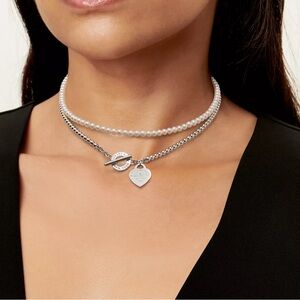 Tiffany & Co. Silver Heart Tag Necklace
